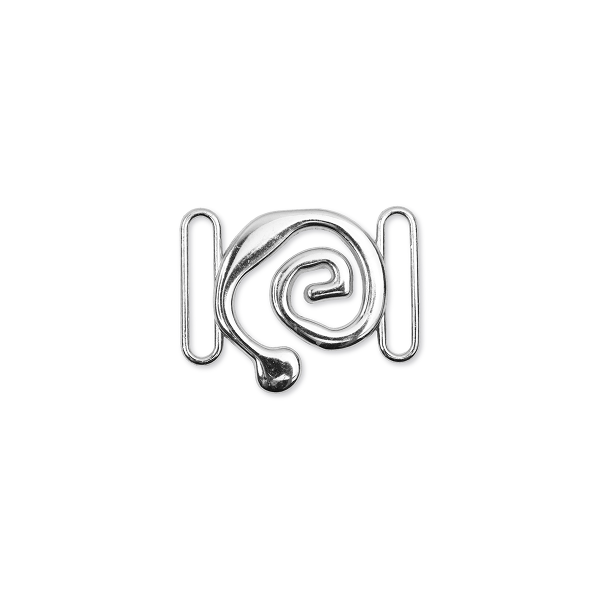 APLIQUE ZAMAC ESPIRAL 25MM NIQ ROT